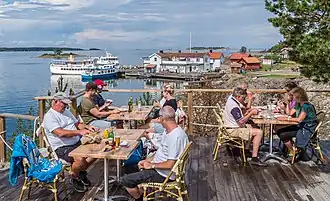 Terrasse du restaurant.