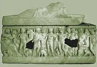 Sarcophage Phèdre et Hippolyte - IIIe&nbsp;siècle ap. J.-C. -  Musée de l'Arles antique.