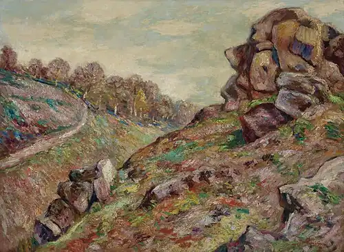 Hauteur de la Sédelle, paysage de la Creuse, vers 1895Collection privée, Vente 2021.
