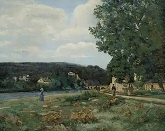 Paysage de l’Ile-de-France, vers 1875 versCollection privée, Vente 2021