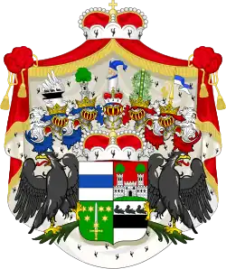 Armoiries concédées aux duc de Leuchtenberg par le roi de Bavière