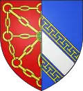 Blason mi-parti Navarre et Champagne
