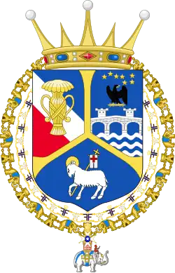 Armoiries des comtes de Wisborg données par la grande-duchesse Charlotte de Luxembourg en 1951.