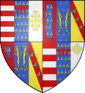 Armoiries de René d'Anjou de 1434 à 1453 (variante).