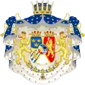 Blason des princes suédo-norvégiens de 1844 à 1905.