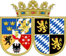 Armoiries de la princesse Marie.