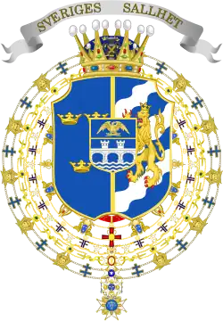 Armoiries du Prince Charles Jean, Prince héritier de Suède.
