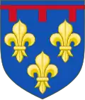 Blason de Henri, duc d'Anjou
