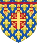 Blason de Charles d'Artois, comte de Pézenas.