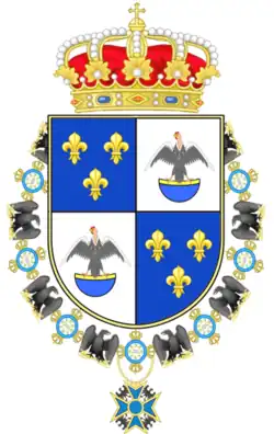 Description de l'image Arms of Ecuador kingdom Bourbon.png.