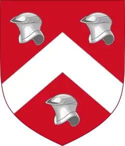 Ancien écu de la famille noble ap Tudur (Tudor).