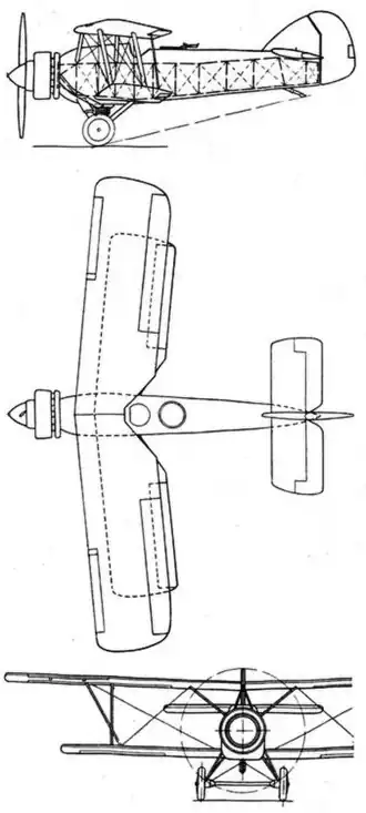 vue en plan de l’avion