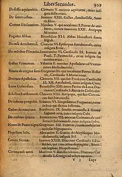 extrait du Lignum Vitæ d'Arnold Wion.