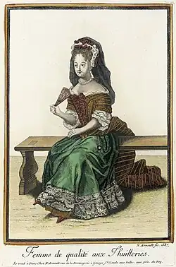 Femme de qualité aux tuileries, Musée d'art de Los-Angeles