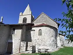 Vue à l'arrière de l'église.
