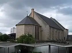 Arrière et chœur de l'église,