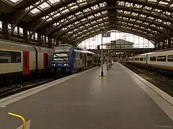 La gare de Lille-Flandre, desservie par la SNCB, les TER et les TGV.