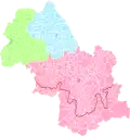 Arrondissements de l'Isère entre 1926 et 1967.