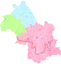 Arrondissements de l'Isère depuis 2017.