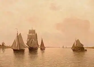 Voiliers sur l'Escaut.