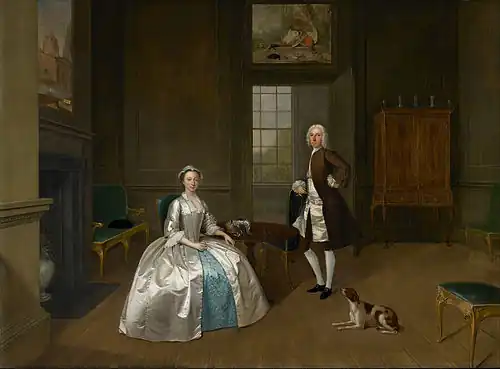 Mr and Mrs Atherton (1743) par Arthur Devis, Walker Art Gallery