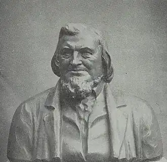 Buste d'August Heinrich Hoffmann von Fallersleben, c. 1916.