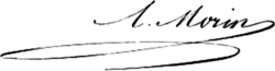 signature d'Arthur Morin