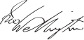 Signature de Arthur Wellesley
