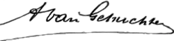 signature d'Arthur van Gehuchten