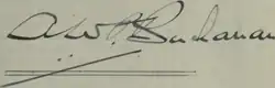 signature d'Arthur William Patrick Buchanan