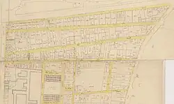 La rue Notre-Dame-de-Nazareth vers 1830, avant sa fusion avec la rue Neuve Saint-Martin.