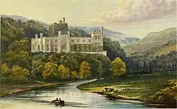 Le château d'Arundel par Francis Orpen Morris, 1840.