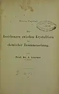 Beziehungen zwischen physikalischen Eigenschaften und chemischer Zusammensetzung der Korper, 1898