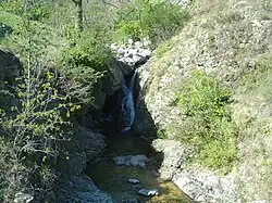 Cascade après le hameau de Saint-Martin, au-delà de Valgorge.