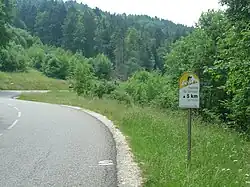 Kilomètre à 8 % à 5&nbsp;km du sommet