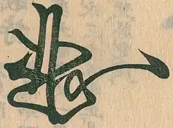 signature d'Ashikaga Yoshinori