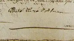 signature de Nicolas Gasté