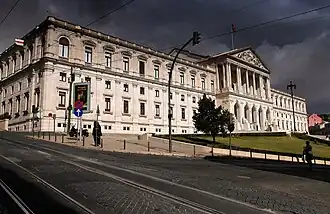 Façade du palais de São Bento.