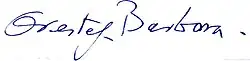 signature d'Orestes Barbosa