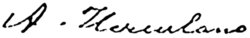 Signature de Alexandre Herculano de Carvalho e Araújo