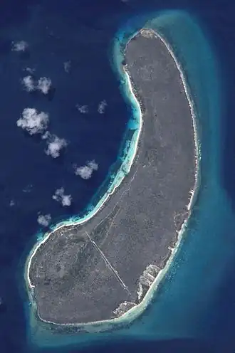 Image satellite de l'île de l'Assomption.