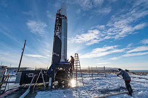 Lanceur Rocket 3 sur le LP-3B.