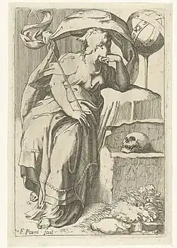 L'Astrologie. Gravure sur bois du XVIe&nbsp;siècle.