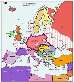 L'Europe de l'« Ordre nouveau » hitlérien.