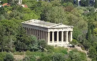 L'Héphaïstéion de l'Agora d'Athènes.