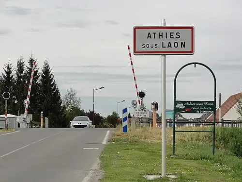 Entrée d'Athies-sous-Laon.