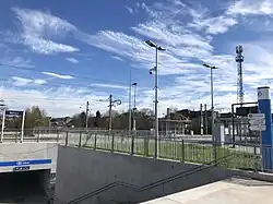 Entrée du tunnel du côté du parking et du quartier du Dolberg