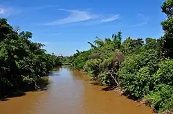 Vue du pont sur la rivière Atibaia à Paulinia.