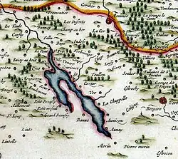 Sur une carte de 1635.