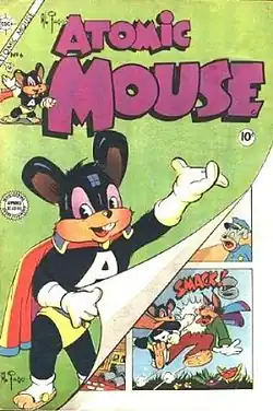 Couverture de revue présentant une souris anthropomorphique.